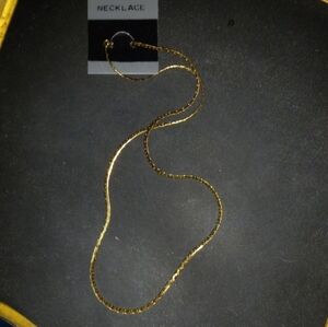 Vintage Korean Gold Tone 15" Necklace Nwot